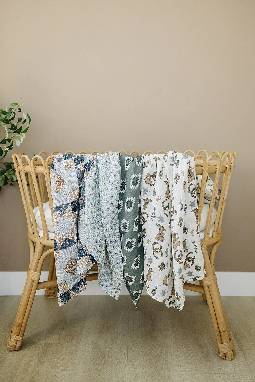 Outlaw Cowboy Muslin Swaddle Blanket - BIG FRENCHIES