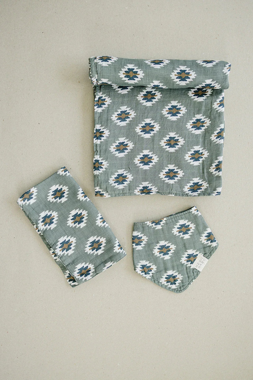 Southwest Aztec Muslin Swaddle Blanket - BIG FRENCHIES