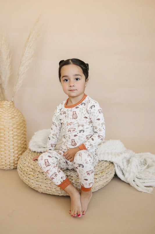 Forest Friends 2pc Bamboo Pajamas - BIG FRENCHIES