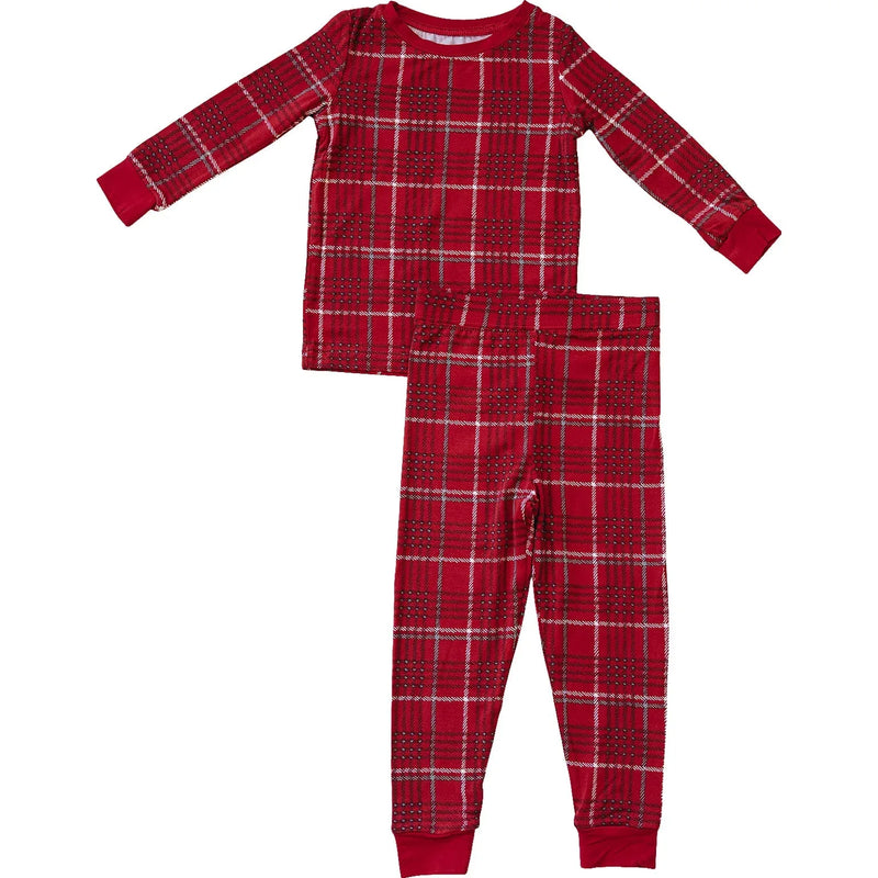 Red Plaid Bamboo Cozy Set - BIG FRENCHIES