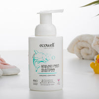 Ecowell Organic Baby Shampoo & Body Wash - Gentle, Fragrance-Free, Vegan & Cosmos Certified for Newborns