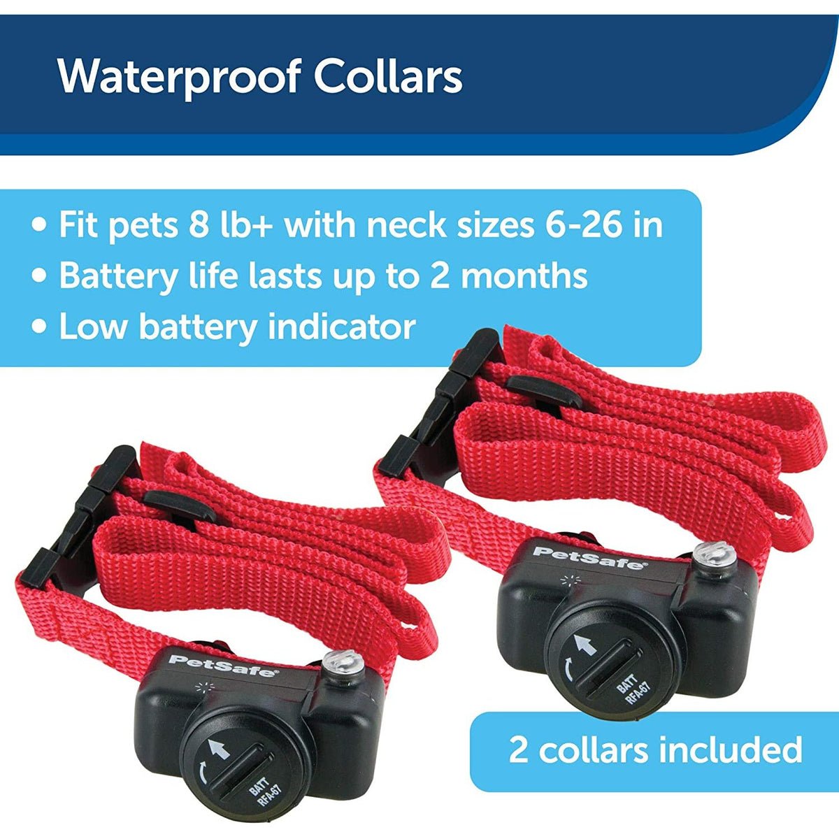 PetSafe Basic In-Ground Pet Fence ZIG00-16969 with 2 Waterproof UltraLight Collars and 500 ft of Wire