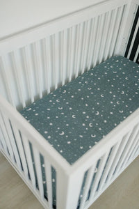 Night Sky Muslin Crib Sheet - BIG FRENCHIES