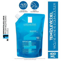 La Roche Posay Effaclar Gel 400ml Refill - Gentle Facial Cleansing for Acne-Prone Skin
