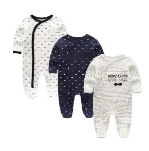 Newborn Onesie Pajama Set - 3 Units (One Set) - # BAAA81810018 - BIG FRENCHIES