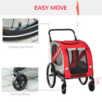 2-In-1 Pet Bike Trailer Stroller - BIG FRENCHIES