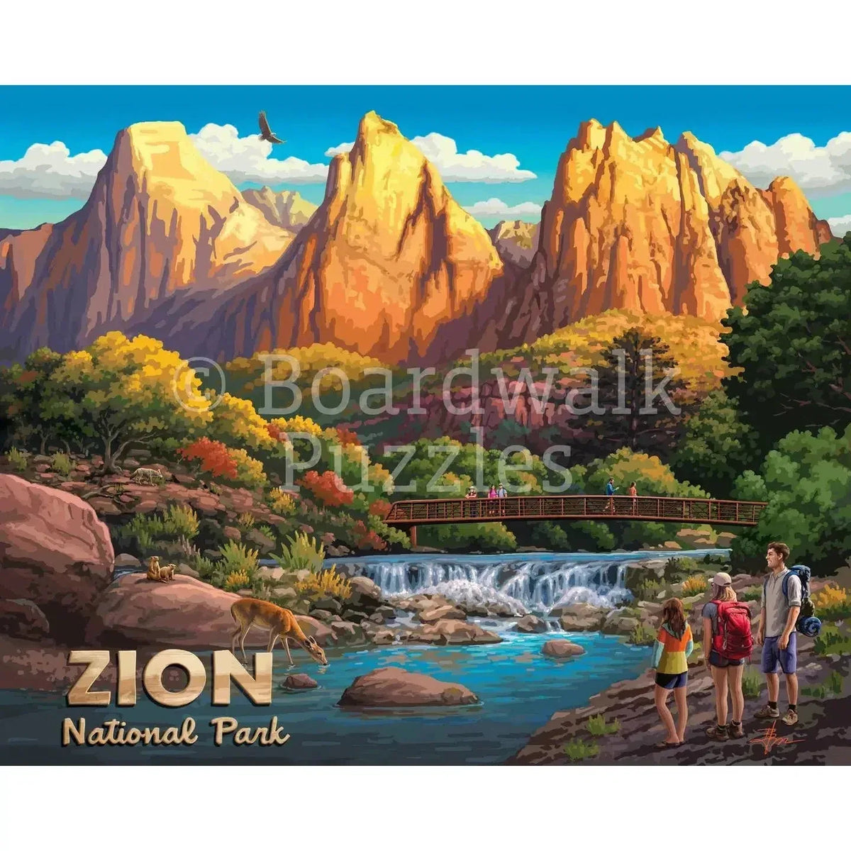 Zion National Park 210 Piece Jigsaw Puzzle Boardwalk - BIG FRENCHIES