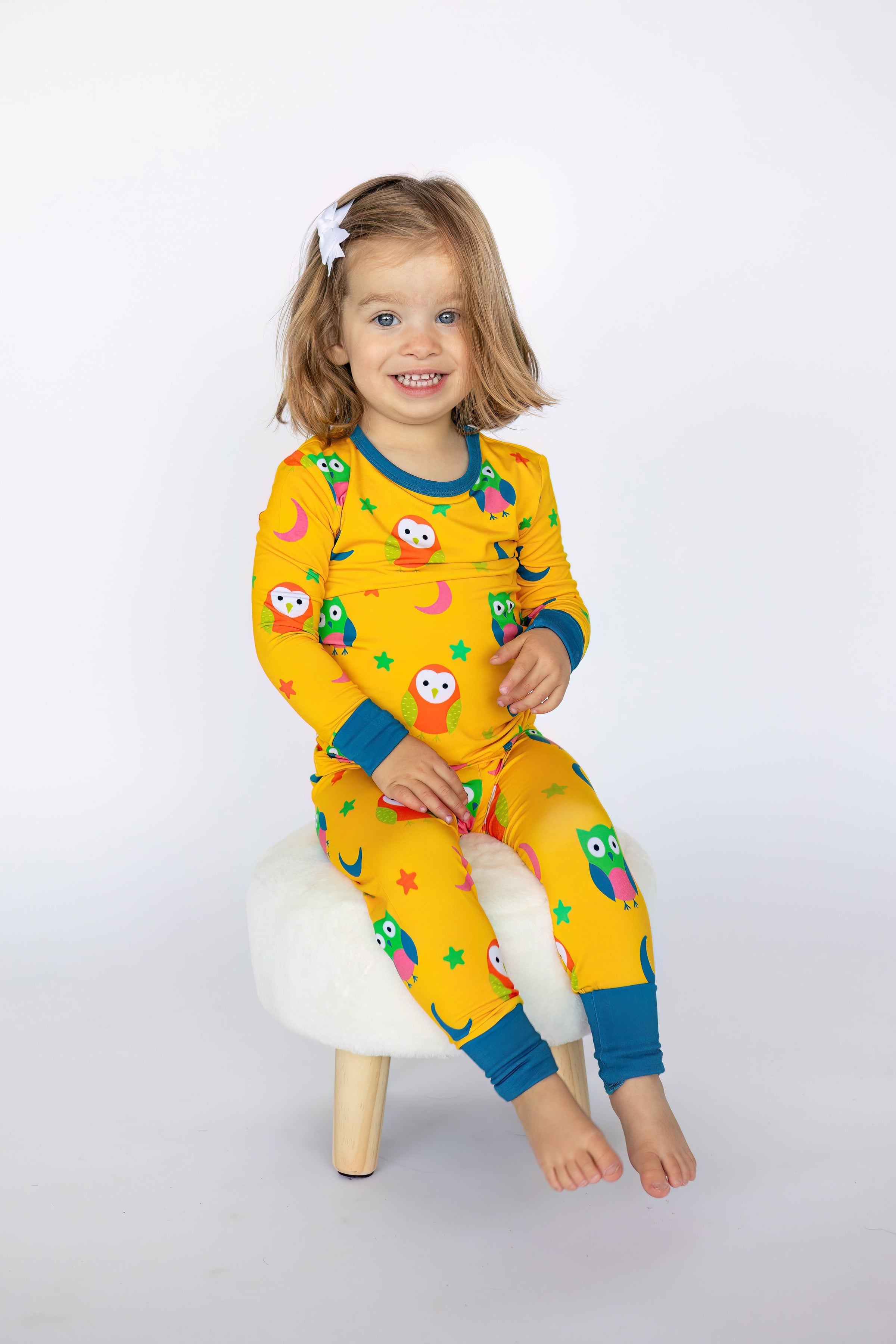 Twilight Hoots Two-Piece Pajama Set - BIG FRENCHIES