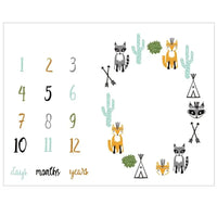 Newborn Baby Milestone Photography Blanket - # BAGE41110002 - BIG FRENCHIES