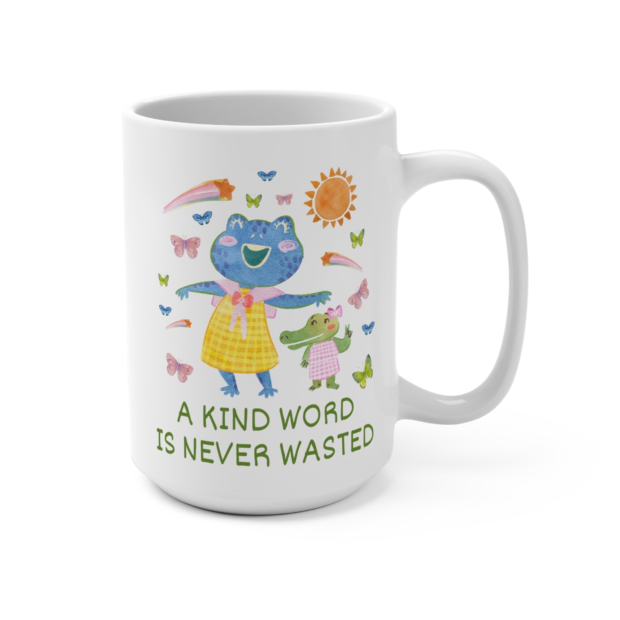 A Kind Word Frog Mug