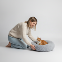 Plush Donut Comfort Pet Bed