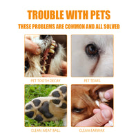 50Pcs Pet Cleaning Finger Wipes, Dog Cat Dental Finger Cot For Plaque Tartar Tear Stain Ear Cleaning