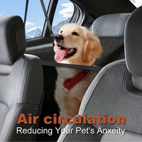 Rear Seat PU Leather Dog Car Seat Cover & Extender – Waterproof, Non-Slip, 400 lb Capacity