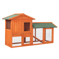 61inch Wooden Chicken Coop Hen House Rabbit Wood Hutch Poultry Cage Habitat
