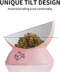 Raised Cat Bowl for Dry Wet Cat Food - BIG FRENCHIES