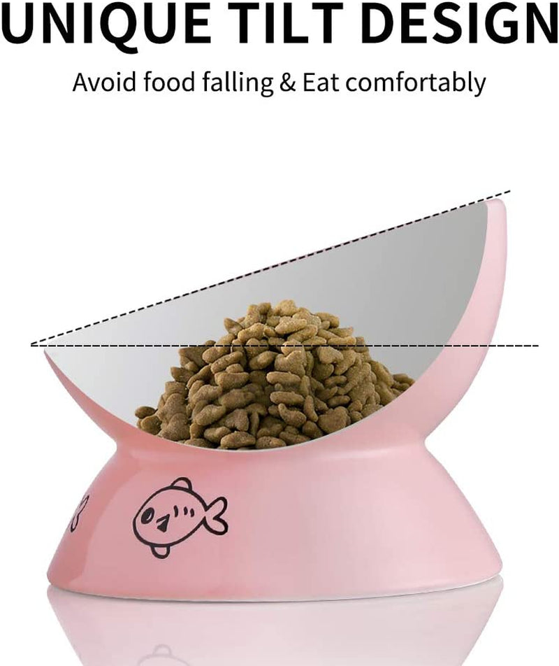 Raised Cat Bowl for Dry Wet Cat Food - BIG FRENCHIES