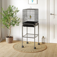 Bird Cage Starter Kit with Detachable Rolling Stand