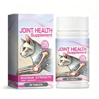 Cat Joint Health Support Tablets, Glucosamine Joint Supplement For All Breeds & Sizes Cats, 80 Count Joint Care Chewable