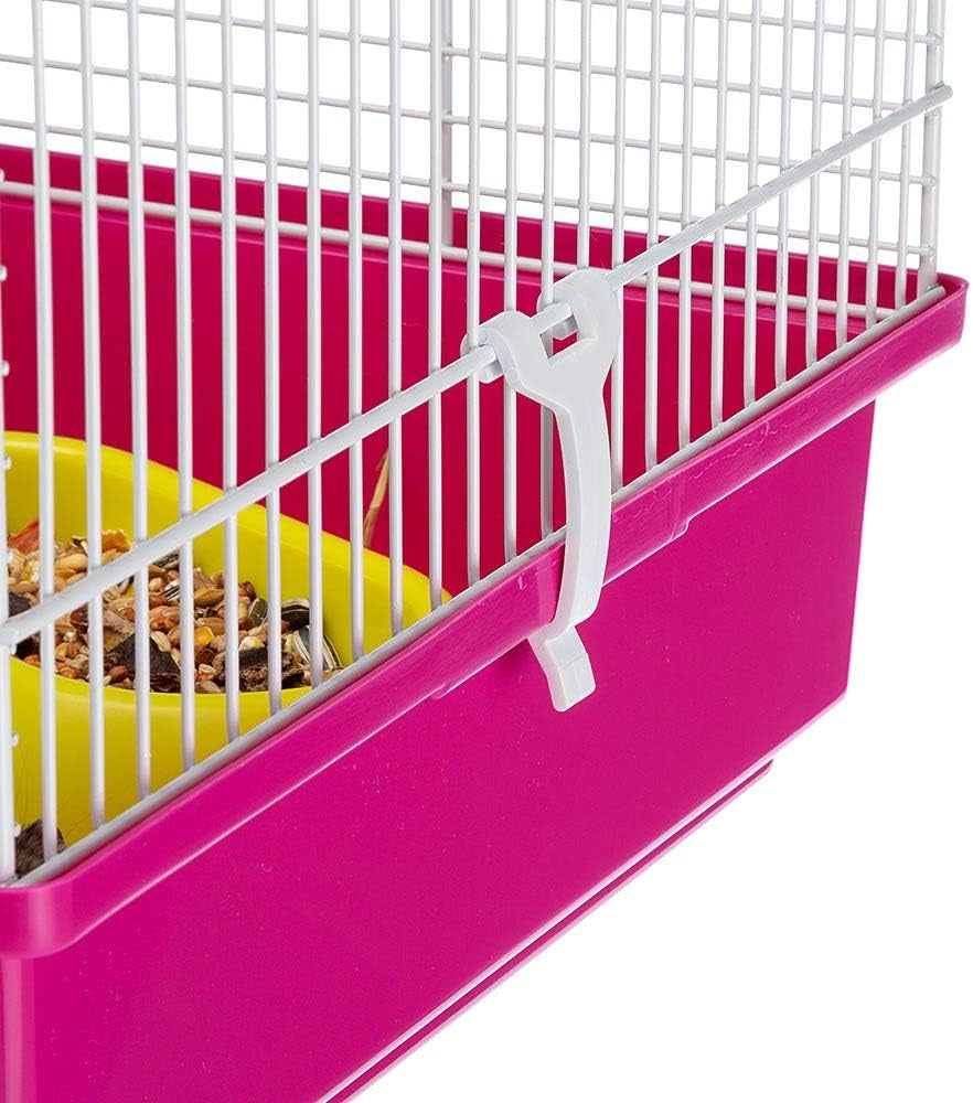 Laura Small Hamster Cage | Fun & Interactive Cage Measures 18.11L X 11.61W X 14.8H & Includes All Accessories - BIG FRENCHIES