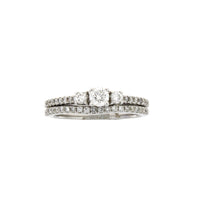 .45ct Diamond Engagement Ring Set 14KT White Gold