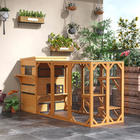 3-Tier Kitty Shelter With 5 Escape Doors, Weather Resistant, Yellow & Black