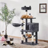 Ultimate 55" Dark Gray Cat Tree Tower - The Perfect Playground for Your Feline Friends! - BIG FRENCHIES
