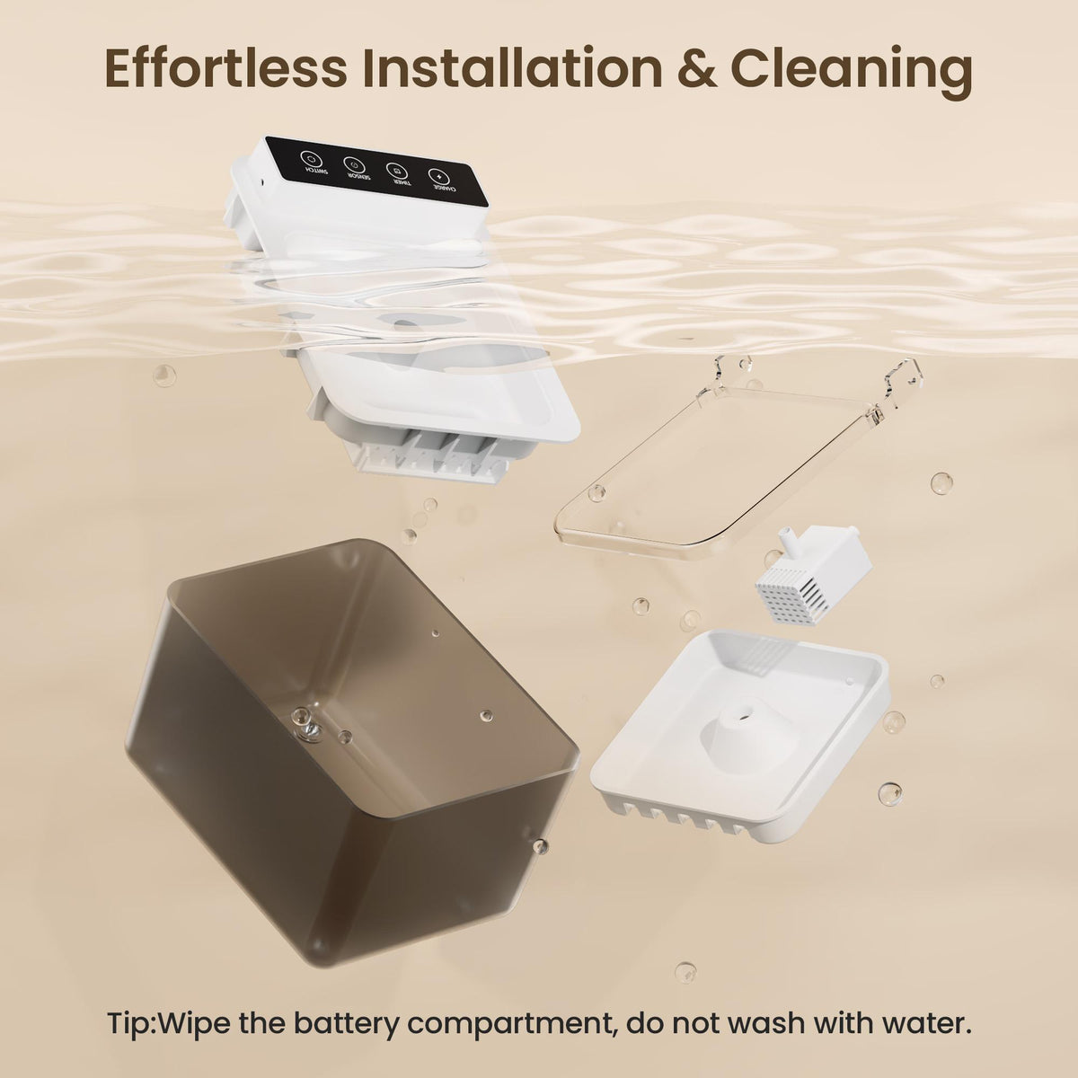 Wired Automatic Pet Fountain Dog Water Dispenser Automatic Sensing Function