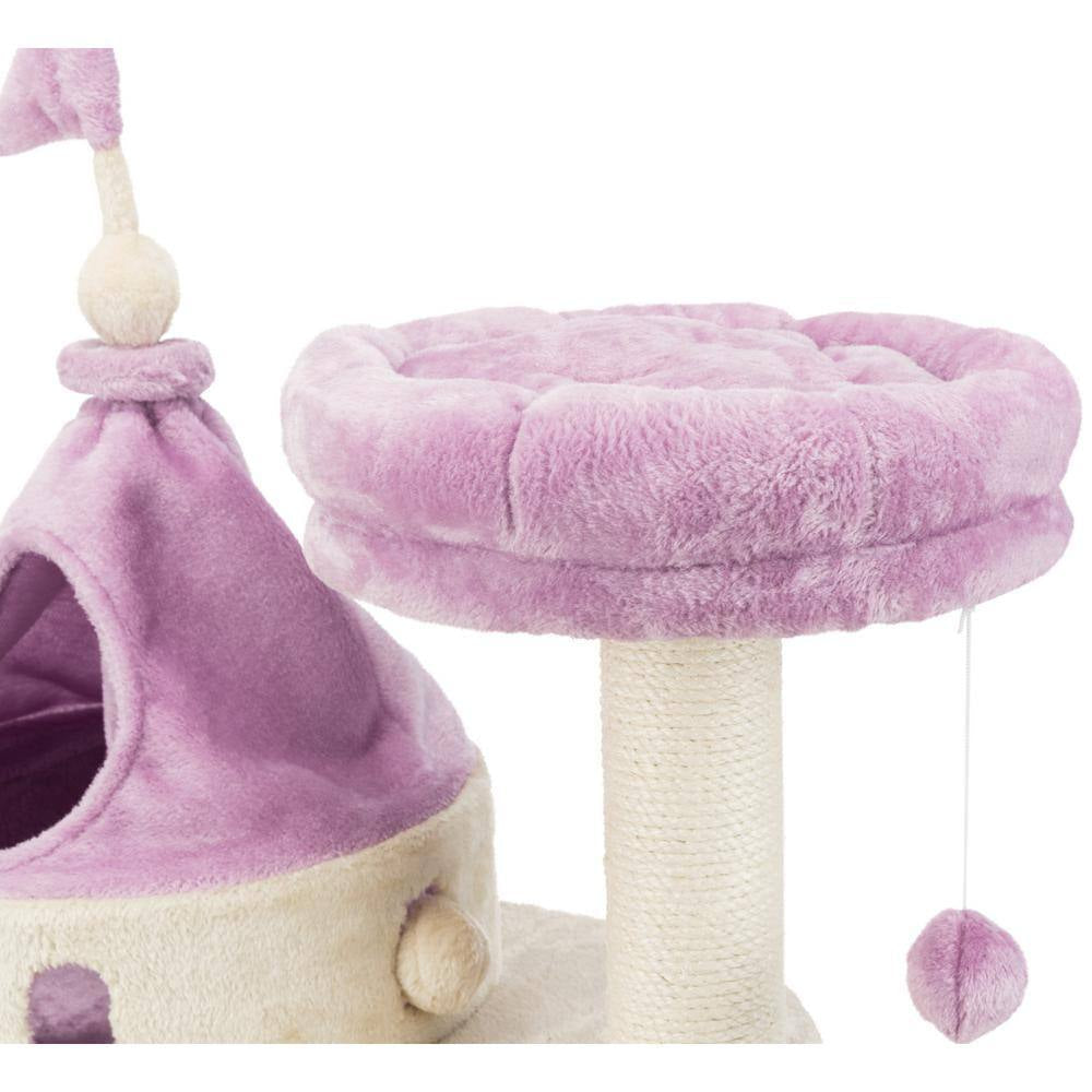 Beige/Purple My Kitty Darling Cat Castle - BIG FRENCHIES