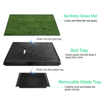1Pc Dog Potty Training Artificial Grass Pad Pet Cat Toilet Trainer Mat Puppy Loo Tray Turf For Small Medium Dogs Indoor 