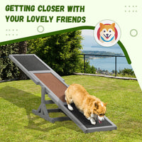 Wood Pet Seesaw Platform Dog Agility Training Equipment Run Game Toy Weather Resistant Pet Supplies Grey