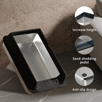 Only Self Pickup---Stainless Steel Cat Litter Box