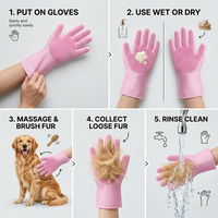 Silicone Pet Grooming Glove