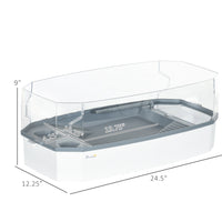 Turtle Tank Kit, Turtle Aquarium with Basking Platform, Water Pump, Filter Layer Design, Full View Visually Reptile Habi