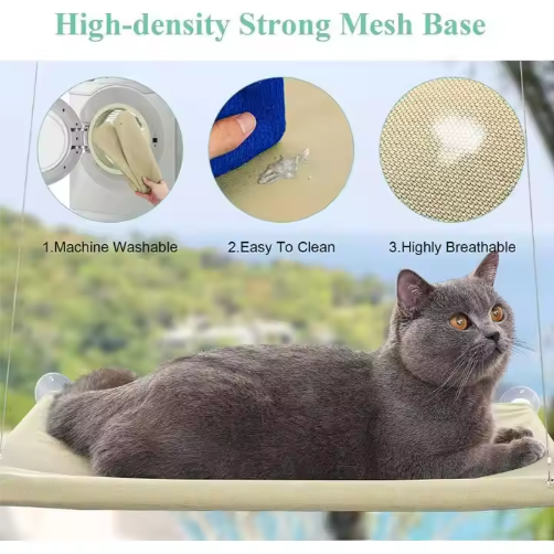 US LOCAL STOCK Hiphoppet Best Selling Washable Window-Mounted Sucker Cat Hammock Cat Nest Seat Elaxing Spot To Lounge Fo