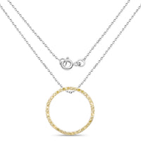 0.30 Carat Genuine Diamond Yellow .925 Sterling Silver Pendant