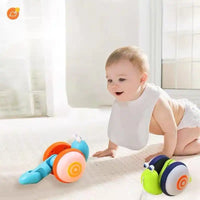 MEACAOFG Snail leash toys electric reptile fibre rope luminous 1-2 years old 3 children educational boys girls baby net red