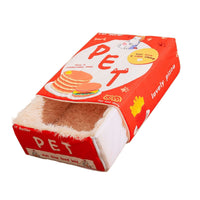 Snack Box Cat Bed Cartoon Rectangular Fully Enclosed Four Season Universal Multifunctional Soft Pet Bed For Home Travel 