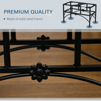 Elevated Dog Bowls, Double Stainless Steel Heavy Duty Dog Food Bowl Elevated Pet Feeding Station, 14" H