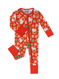 PoshTOT Sanrio Hello Kitty Christmas Bamboo Baby Convertible Zippy Romper