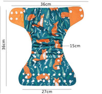 4pcs/set Washable Eco-Friendly Cloth Diaper Cover Adjustable Nappy Cloth Diapers Cloth Nappy For Baby Boys and Grils Baby - BIG FRENCHIES