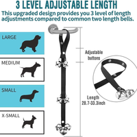 2PCS Dog Doorbells For Potty Training, Adjustable Puppy Training Bells, Extra-Large Loud Door Bells For Dogs
