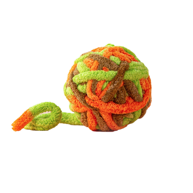 Pet Silent Cat Toy, Wool Ball, Cat Toy Ball, Plush, Boring, Durable, Teeth Grinding, Playing With Little Cats, Chewing, Cat Toy Stick