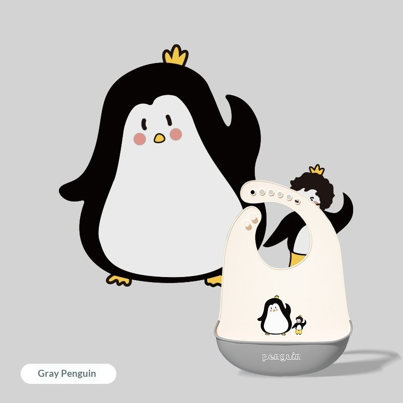 Baby Waterproof And Stain-resistant Food-grade Silicone Bib