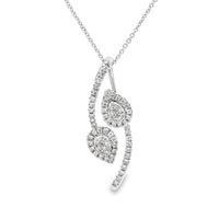 Genuine .50ct Diamond Fashion Pendants 10KT White Gold