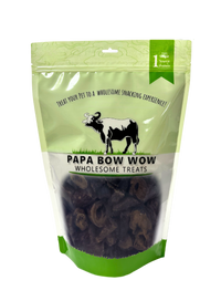 Papa Bow Wow Wholesome Water Buffalo Lung Dog Treats, 1 lb Bag, Pack of 6