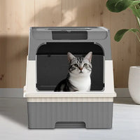 GreyMagic Cube Intelligent Cat Litter Box - Free Hands, Enjoy Pure Life & Automatic Cleaning, Silent Design, Preferred F