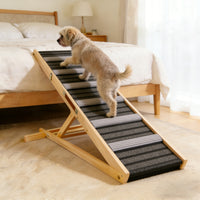 2026 Upgraded Dog Ramp for Couch, Small Dog Ramp for Sofa, 6 Adjustable Height from 14'' to 25", Portable Stable Pet Ste