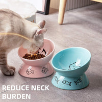 Raised Cat Bowl for Dry Wet Cat Food - BIG FRENCHIES