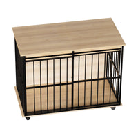 Dog crate furniture, large-sized dog crate suitable for medium to large dogs, wooden dog kennel furniture