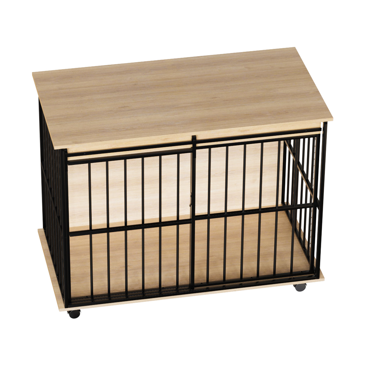 Dog crate furniture, large-sized dog crate suitable for medium to large dogs, wooden dog kennel furniture